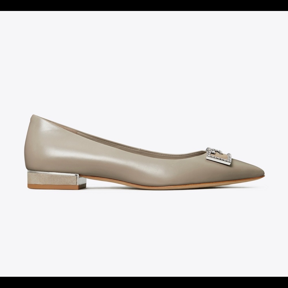 Brand new Tory Burch GiGi Flat Gray - Picture 3 of 8